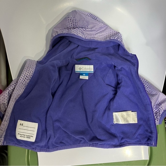 Columbia Mini pixel grabber ll windbreaker Jacket lavender purple size 3-6 mo - Picture 4 of 8